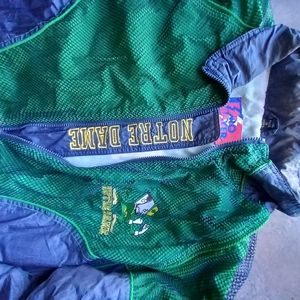 Vintage notre dame pro player jacket large